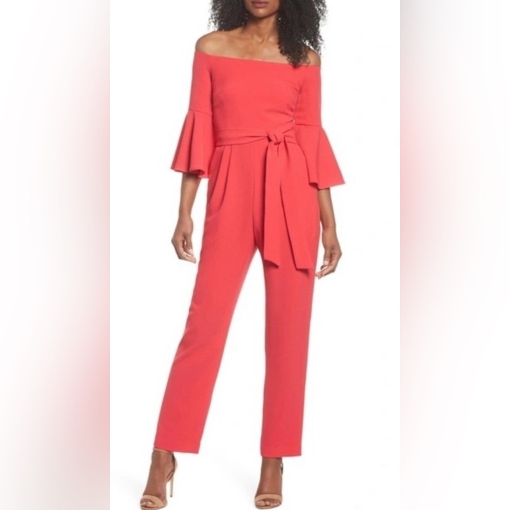 Eliza J Off-Shoulder Jumpsuit